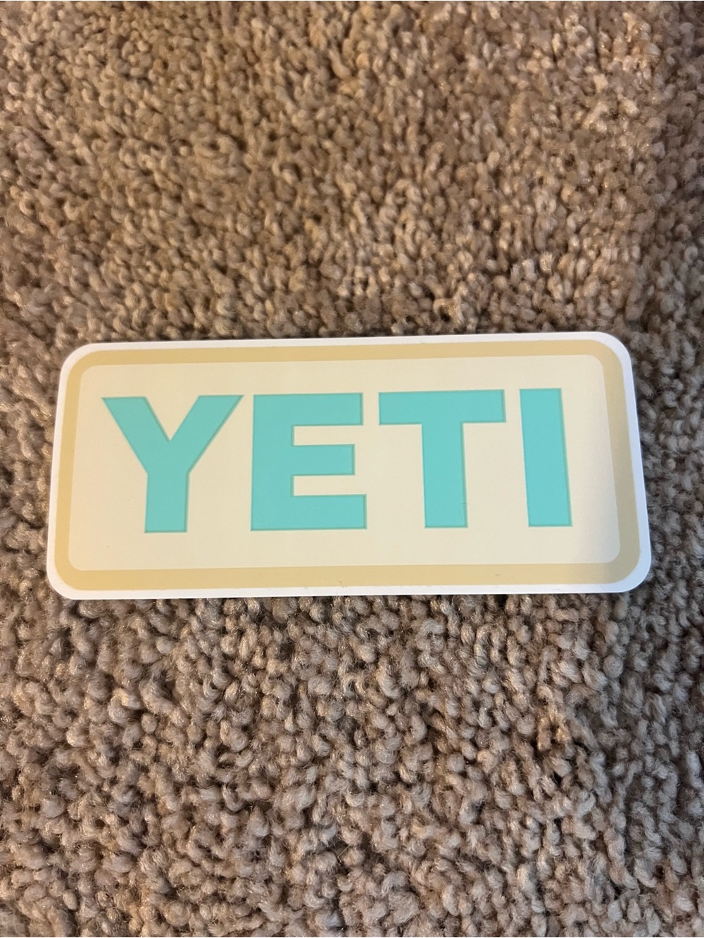Yeti Color Block Decal Set in Mint, Orange, Lime, Peach Set of 4 - Picture 3 of 6